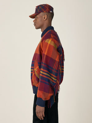 BLANKET BOMBER JACKET - ND TARTAN