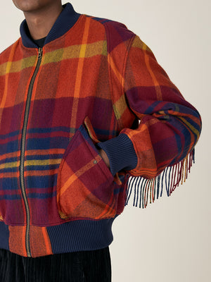 BLANKET BOMBER JACKET - ND TARTAN