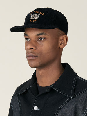 ND CHAINSTITCH CAP  - BLACK CORDUROY