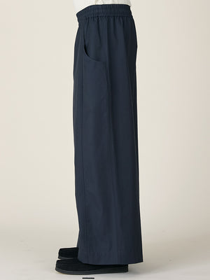 WIDE LEG TROUSERS - NAVY