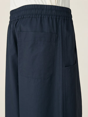 WIDE LEG TROUSERS - NAVY