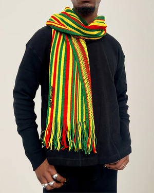 STRIPE SCARF - RED / GREEN / YELLOW