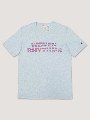 WOVEN RHYTHMS CHAMPION TEE - GREY