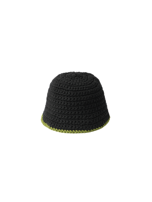 CARHARTT WIP X NICHOLAS DALEY KNITTED HAT - ND BLACK / BLACK / CEDAR GREEN