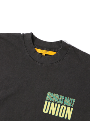 UNION X NICHOLAS DALEY TEE - VINTAGE BLACK