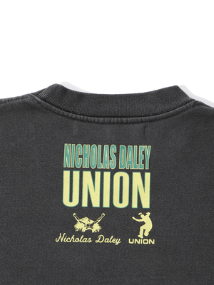 UNION X NICHOLAS DALEY TEE - VINTAGE BLACK