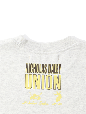 UNION X NICHOLAS DALEY CREWNECK - HEATHER GREY