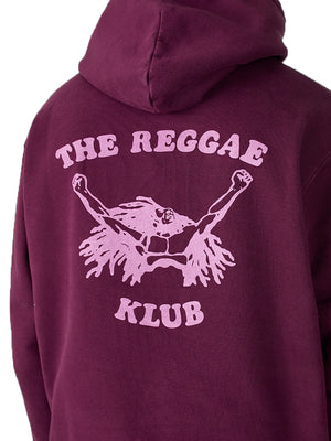 REGGAE KLUB HOODIE - BURGUNDY