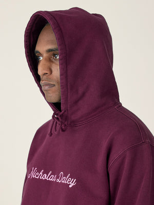 REGGAE KLUB HOODIE - BURGUNDY