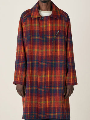 OVERSIZED RAINCOAT - ND TARTAN