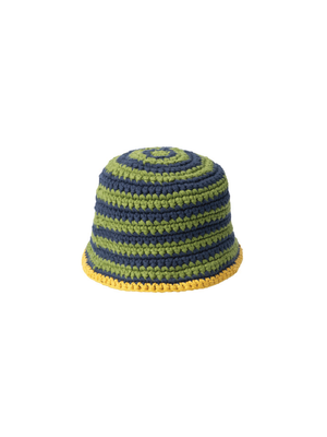 CARHARTT WIP X NICHOLAS DALEY KNITTED HAT - ND TAWNY OLIVE / CEDAR GREEN / BLACK IRIS