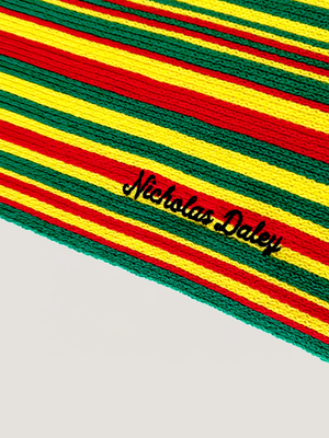 STRIPE SCARF - RED / GREEN / YELLOW