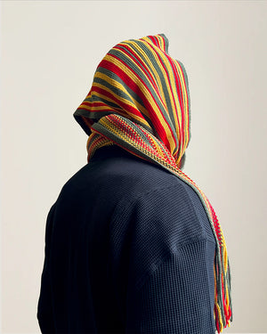 NICHOLAS DALEY STRIPED SCARF