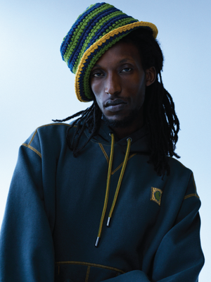 CARHARTT WIP X NICHOLAS DALEY KNITTED HAT - ND TAWNY OLIVE / CEDAR