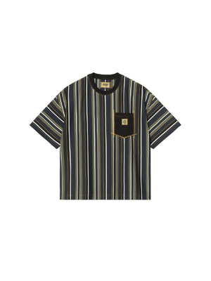 CARHARTT WIP X NICHOLAS DALEY STRIPES T-SHIRT - ND STRIPES BLUE