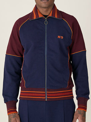 TRACK TOP - NAVY / BURGUNDY